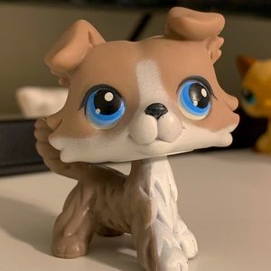 Lps Littlest Pet Shop67 Rare Collie Authentic Grey